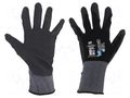 Protective gloves; Size: 10,XL; black; nitryl,polyamide; Oil WONDER GRIP WG-510-XL/10