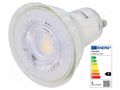 LED lamp; warm white; GU10; 230VAC; 255lm; P: 3.5W; 36°; 2700K PHILIPS 75253100