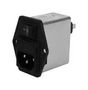 FILTERED IEC MODULE, C14, 10A, QC RP188-10-4.7-QD