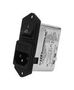 FILTERED IEC MODULE, C14, 10A, QC 084M.01001.00