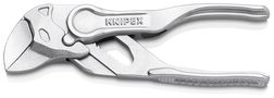 KNIPEX 86 04 100 BK Pliers Wrench XS pliers and a wrench in a single tool embossed, rough surface chrome-plated 100 mm 86 04 100 BK