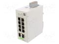 Switch Ethernet; managed; Number of ports: 10; 24÷48VDC; RJ45,SFP WAGO 852-1813