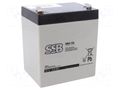 Re-battery: acid-lead; 12V; 5Ah; AGM; maintenance-free; 1.83kg SSB ACCU-HP5-12/SL