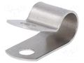 Fixing clamp; ØBundle : 9.5mm; W: 12.7mm; aluminium HELLERMANNTYTON ALU6-AL-NA