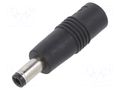 Adapter; Plug: straight; Input: 5,5/2,1; Out: 5,5/2,5 MEAN WELL DC-PLUG-P1J-P1M