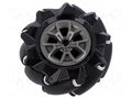 Left wheel; black; screw; Ø: 97mm; Plating: rubber; W: 44.9mm; 1pcs. DFROBOT DF-FIT0767