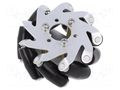 Right wheel; screw; 65mm; Plating: rubber; 1pcs. DFROBOT DF-FIT0780