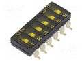 Switch: DIP-SWITCH; OFF-ON; 0.025A/24VDC; Pos: 2; SMD; -40÷85°C KNITTER-SWITCH SBS1006