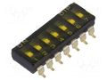 Switch: DIP-SWITCH; OFF-ON; 0.025A/24VDC; Pos: 2; SMD; -40÷85°C KNITTER-SWITCH SBS1007