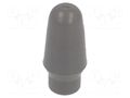 Cap; MTA; push-in; PVC; Body: grey; Illumin: none KNITTER-SWITCH C1107