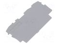 End/partition plate; grey WAGO 2002-1391
