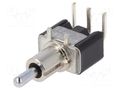 Switch: toggle; Pos: 3; SPDT; (ON)-OFF-(ON); 6A/125VAC; 6A/6VDC KNITTER-SWITCH STM106G-RA