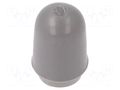 Cap; MTG; push-in; PVC; Body: grey; Illumin: none KNITTER-SWITCH C2107
