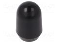 Cap; MTG; push-in; PVC; Body: black; Illumin: none KNITTER-SWITCH C2105