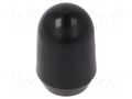 Cap; MTG; push-in; PVC; Body: black; Illumin: none KNITTER-SWITCH C2105
