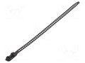 Cable tie; multi use; black; polyurethane thermoplastic TPE-U HELLERMANNTYTON SRT34011-TPU-BK