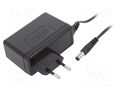 Power supply: switching; mains,plug-in; 48VDC; 30W; Out: 5,5/2,1 MEAN WELL GSV30E48-P1J