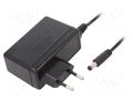 Power supply: switching; mains,plug-in; 12VDC; 50W; Out: 5,5/2,1 MEAN WELL GSV60E12-P1J