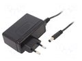 Power supply: switching; mains,plug-in; 24VDC; 60W; Out: 5,5/2,1 MEAN WELL GSV60E24-P1J