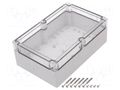 Enclosure: multipurpose; X: 162mm; Y: 252mm; Z: 90mm; TG PC; grey SPELSBERG TG-PC-2516-9-TO