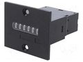 Counter: electromechanical; pulses; 230VDC; on panel; 50x60x62mm KÜBLER 1.230.301.038