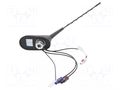 Antenna; car top,automotive; 0.3m; AM,DAB,FM,GPS; 0.25m; 12VDC MTA 7677845