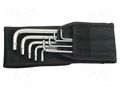 Wrench-set; inch,Hex Plus key; stainless steel; 9pcs. WERA WERA.05022721001