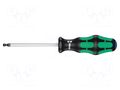 Screwdriver: standard; hex key,spherical; HEX 5mm WERA WERA.05022815001