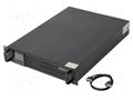 Power supply: UPS; 2.4kW; 3kVA; 230V; 635x483x87mm; 7Ah; Ubatt: 12V QOLTEC QOLTEC-53947