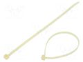 Cable tie; L: 200mm; W: 4.6mm; natural; polyamide; 225N; Ømax: 50mm HELLERMANNTYTON T50R-PA46-NA