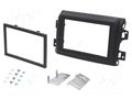 Radio frame; Fiat; 2 DIN; matt black 4CARMEDIA RAM-40.681.4