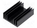 Heatsink: extruded; grilled; black; L: 37.5mm; W: 29mm; H: 11.5mm SEIFERT ELECTRONIC KL-129/37.5/SW