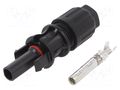 Connector: solar; plug; female; IP67; for cable; crimped; 35A CABUR IS24241N