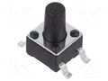 Microswitch TACT; SPST-NO; Pos: 2; 0.05A/12VDC; SMT; 1.57N; 7mm E-SWITCH TL3305CF160QG