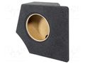 Car loudspeaker enclosure; MDF; black melange; 250mm; VW; 15l BASSER OBGL.VW.24R