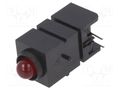 LED; in housing; 5mm; No.of diodes: 1; red; 20mA; Lens: red,diffused MENTOR 1800.2032