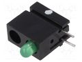 LED; in housing; 2.8mm; No.of diodes: 1; green; 2mA; 60°; 1÷5mcd MENTOR 1801.0833