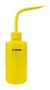 WASH BOTTLE, 8OZ, YEL, PRINTED DI WATER 35791.
