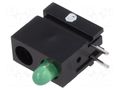 LED; in housing; 2.8mm; No.of diodes: 1; green; 2mA; 60°; 1÷5mcd MENTOR 1801.8033
