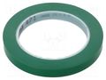 Tape: marking; green; L: 33m; W: 12mm; Thk: 0.13mm; 2.5N/cm; 130% 3M 3M-471-12-33/GN