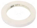 Tape: marking; white; L: 33m; W: 12mm; Thk: 0.13mm; 2.5N/cm; 130% 3M 3M-471-12-33/WH