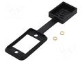 Socket gasket with dust cap; black; 29mm; Gasket: silicone; SLIM CLIFF CP299822