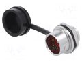 Connector: circular; socket; male; PIN: 4; IP67; SA16; 5A; 500V WEIPU SA1612/P4S
