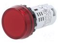 Control lamp; 22mm; YW; Illumin: LED; Ø22.5mm; IP65; 24VAC; red IDEC YW1P-1BUQ4R