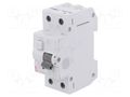 RCBO breaker; Inom: 32A; Ires: 100mA; Poles: 2; 230/400VAC; IP20 ETI POLAM 002173727