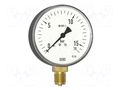 Manometer; 0÷600bar; Class: 1.6; 160mm; Temp: -40÷60°C; IP54; steel WIKA 111.20-12124842