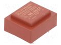 Transformer: encapsulated; 0.6VA; 230VAC; 12V; 50mA; PCB ZETTLER BV302S12006