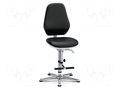 Cleanroom acces: chair; black; 460x440mm; 630÷890mm; ESD EUROSTAT GROUP ERS-432020008