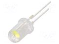 LED; white cold; 5mm; 25000÷30000mcd; 90°; Front: convex; 35÷40lm OPTOSUPPLY OSW4XA5B91R-150MA