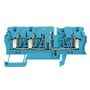 Test-disconnect terminal, Tension-clamp connection, 2.5 mm², 500 V, 20 A, Pivoting, Cross-disconnect: without, Integral test socket: Yes, TS 35, blue Weidmuller 8731730000 04032248404919